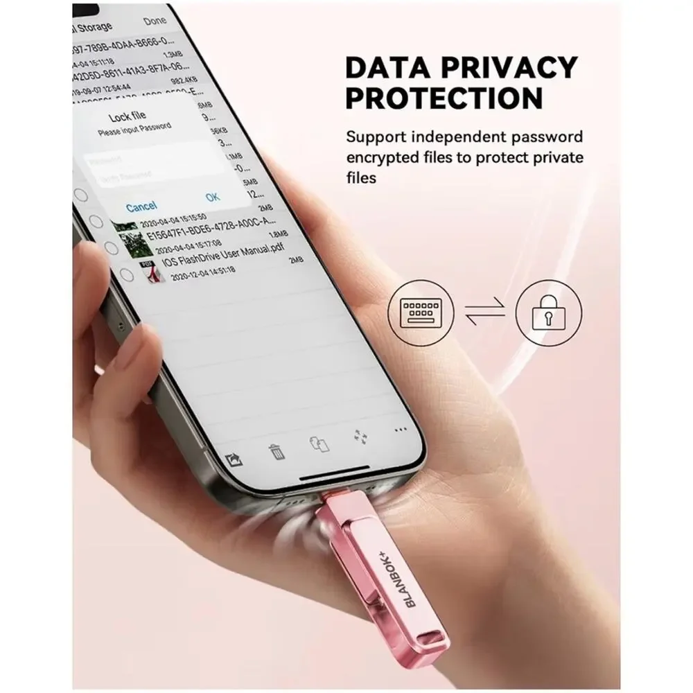 Blanbok+ Pink USB-C and Lightning Adapter (A245)